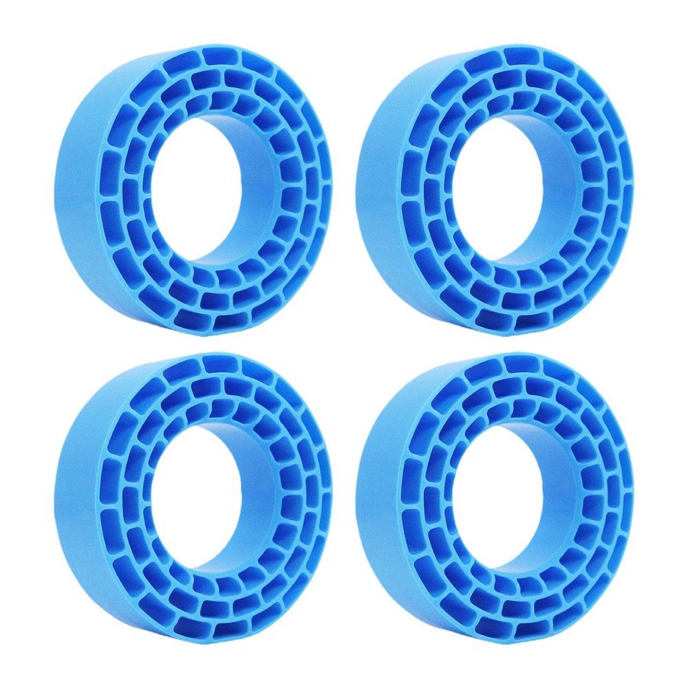 kowaku 4Pcs Tire Inserts for 1/10 RC Crawler Trucks 1:10 RC Car Part Replacement Wheel Tires Inserts for Repairing Vehicles Model, Blue