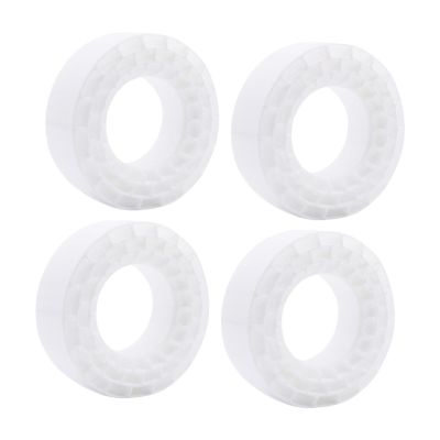 Simhoa 4X Tire Inserts for 1/10 RC Crawler Trucks 1 10 Scale RC Car Accessories Wheel Tires Inserts for Repairing Outdoor Road, White