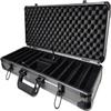 Premium Heavy Duty Aluminum 500 Count Capacity Poker Chip Case - Includes Bonus Dealer Button! view 1
