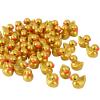100pcs Golden Mini Resin Ducks, 1.5x1.4x1cm/0.59x0.55x0.39in Tiny Gold Ducks Small Resin Figurines for Micro Garden Landscape Cake Decor & DIY Craft Party view 1