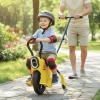 Hand Push Unicycle Kids Push Car2-in-1 Toddler Trike Push Bike Stroller,Parent-Child Play Balance Push Car,Outdoor Ride On Toys for Kids Ages 3-8(Yellow) view 3