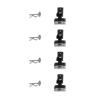 Rc Upgrade Parts For Axial For Scx10 Upgrades Parts For 1/10 Metal Magnetic For Stealth Invisible Body Post Mount Contact Shell Column Clips Rc Car Accessories(Black) view 3