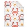 CUPADA Kids Baby Blanket Crab Starfish Pattern Infant Blanket Soft Warm Blankets for Stroller Blanket 30x40 inches Baby Shower Birthday Newborn's Gift view 1