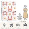CUPADA Kids Baby Blanket Crab Starfish Pattern Infant Blanket Soft Warm Blankets for Stroller Blanket 30x40 inches Baby Shower Birthday Newborn's Gift view 2