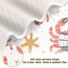 CUPADA Kids Baby Blanket Crab Starfish Pattern Infant Blanket Soft Warm Blankets for Stroller Blanket 30x40 inches Baby Shower Birthday Newborn's Gift view 3
