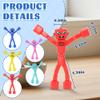 Mruikeny Magnetic Robot Men Travel Toys, Magnetic People Sensory Fidget Toys for Toddlers Kids Adults Airplane Car Road Trip, Magnet Men Christmas Stocking Stuffers Gift 5PCS view 2