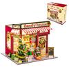 Jovi-mindly Notchies Candy House DIY Miniature House Kit for Adults, Teens and Beginners, Dollhouse Booknook Library Tiny House Bookshelf Decor 3D Wooden Puzzle, Gifts for Family, Friends view 1