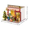 Jovi-mindly Notchies Candy House DIY Miniature House Kit for Adults, Teens and Beginners, Dollhouse Booknook Library Tiny House Bookshelf Decor 3D Wooden Puzzle, Gifts for Family, Friends view 2