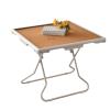 Foldable Mahjong Table, Mahjong Table Foldable, Domino Table with Drawers and Cup Holders, PVC Straight Edge Table (Orange) view 1