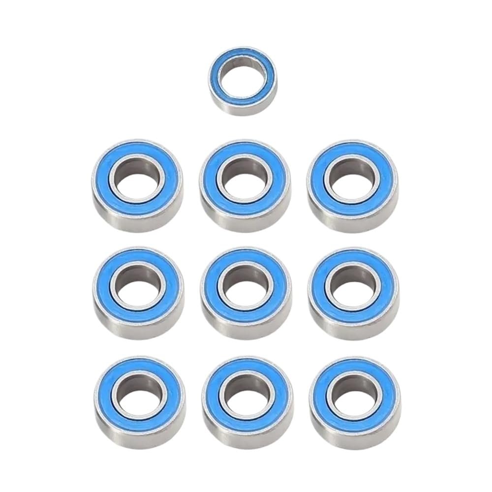 10pcs Sealed Bearing Compatible with CW-01 RC Cars Fits Lunchbox Grasshopper Hornet Models Upgrade Parts Accessories