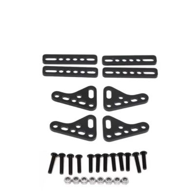 RC Parts For Traxxas For TRX4 For TRX6 1/8 Modified Dual Shock Mount Remote Control Car Upgrade Repairs Replacements Accessories(Black)