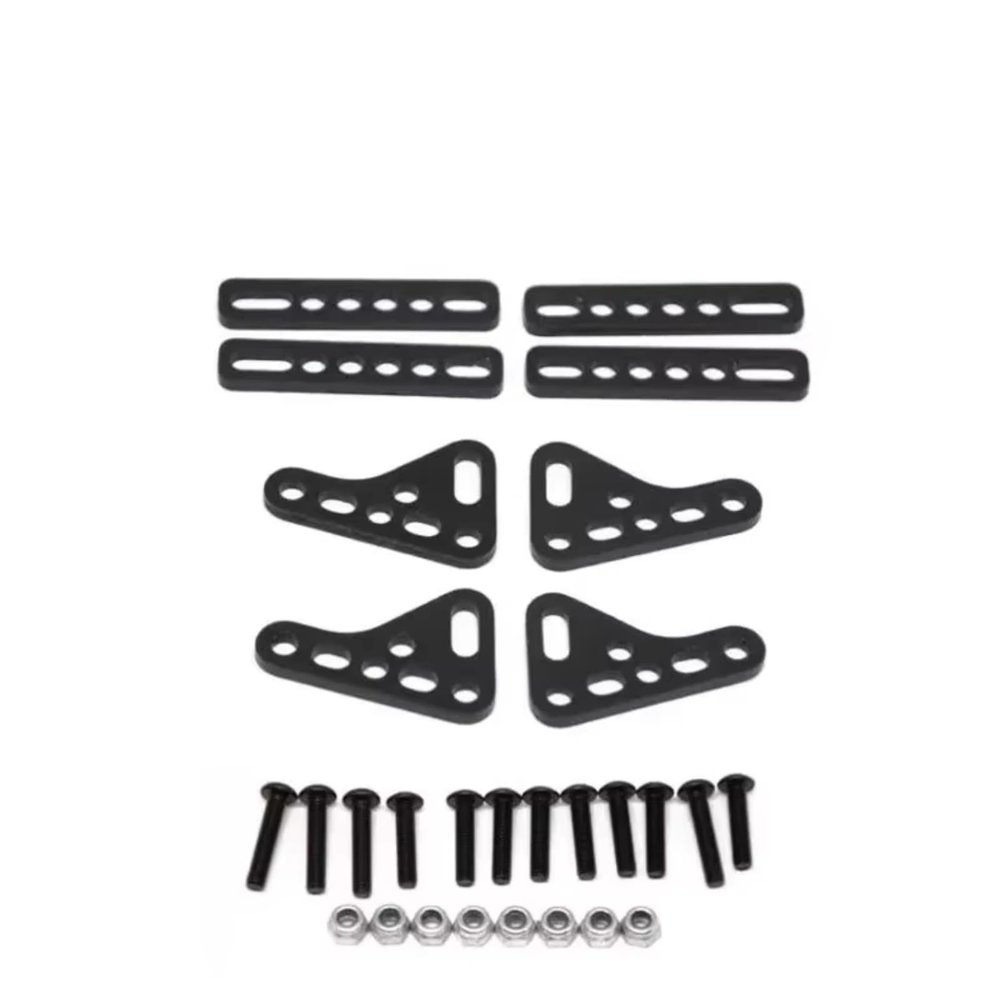 RC Parts For Traxxas For TRX4 For TRX6 1/8 Modified Dual Shock Mount Remote Control Car Upgrade Repairs Replacements Accessories(Black)