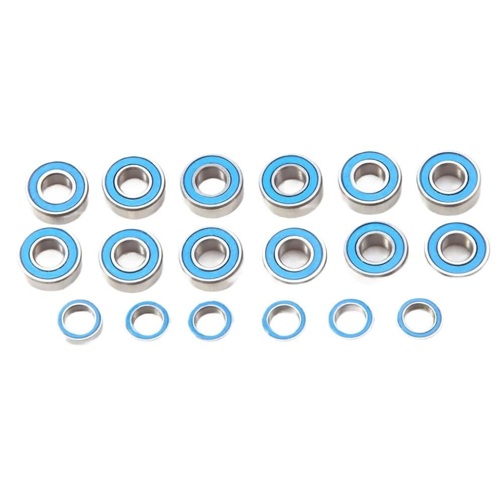 18PCS Rubber Sealed Ball Bearing Compatible with M-05 M-06 M05 M06 RC Car Parts Accessories Compatible with Dancing Rider Models