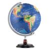 Goplus 12 Inch Illuminated World Globe, Antique Light up Rotating Globe Night Lamp with Wooden Stand, Geography Educational Desktop Decoration for Kids Adults Home Office School (Antique-Navy) view 1