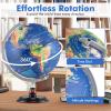 Goplus 12 Inch Illuminated World Globe, Antique Light up Rotating Globe Night Lamp with Wooden Stand, Geography Educational Desktop Decoration for Kids Adults Home Office School (Antique-Navy) view 4