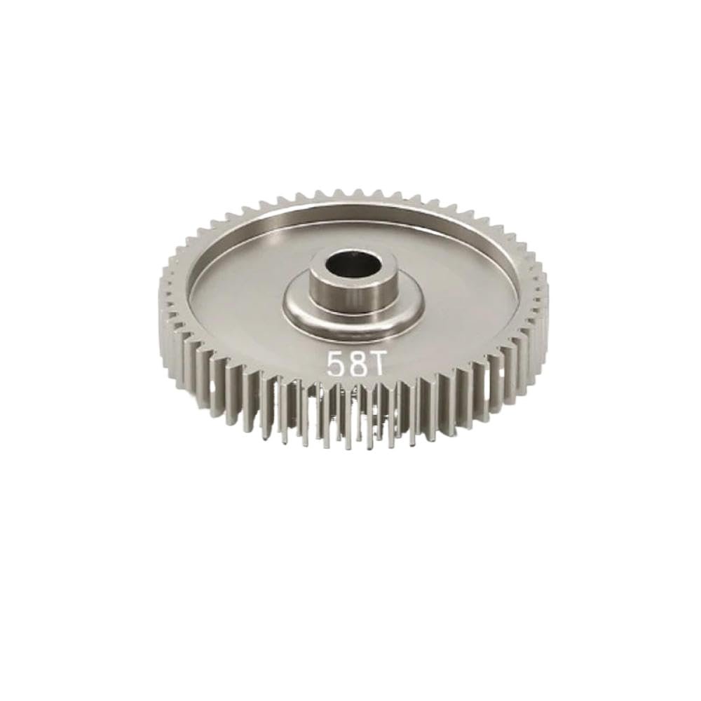 55T 58T 61T Speed Spur Gear 51004 53665 Compatible with 1/10 RC Car Models Like TT01 TT-01 Upgrade Parts Accessories(58T)