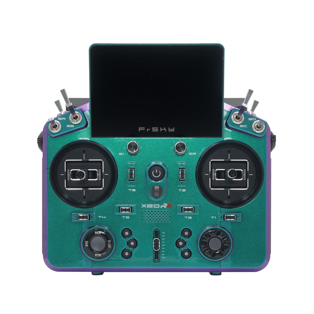 FrSky Tandem X20RS Radio Transmitter TD-ISRM RS Dual-Band 900MHz/2.4GHz RF Module, Supports TW/TD/R9/D16 Protocols with Redundant Link, 24CH, 8GB Storage, ETHOS System(Chameleon)