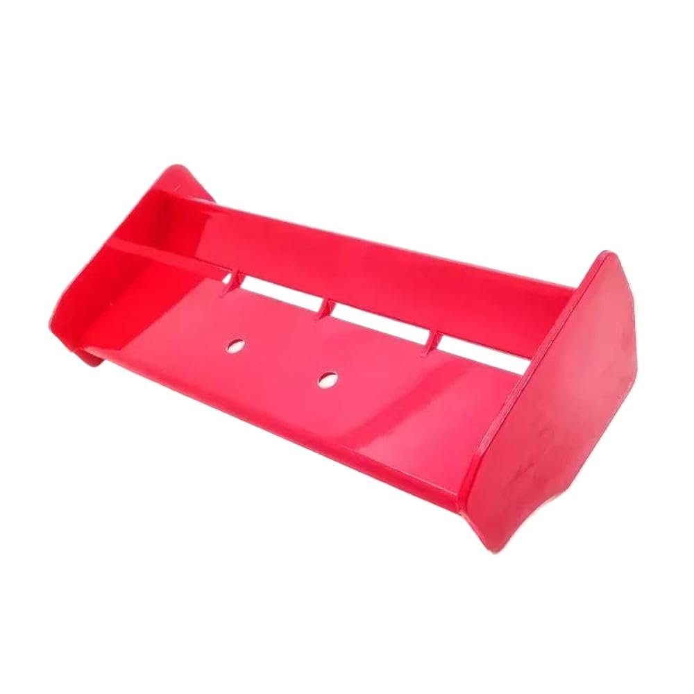 1/10 RC Car Rear Spoiler S279 Soft Plastic Tail Wing Compatible with RC Racing Cars Off Road Buggy Models 94106 94107 94166(Red)