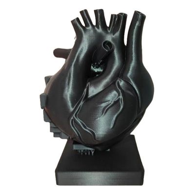 3D Printed Model of Ornament Heart, Super Cute Articulated Joints - Adorable and Funny Desk Ornament Gift