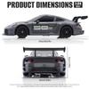 Aka Supaku RC Drift Car, 1:24 4WD Remote Control Cars Vehicle with LED Light,2.4GHz 20KM/H High Speed RC Cars with Two Batteries & Drifting Tires Racing Sport Toy for Adults Boys Girls Kids view 3
