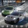 Aka Supaku RC Drift Car, 1:24 4WD Remote Control Cars Vehicle with LED Light,2.4GHz 20KM/H High Speed RC Cars with Two Batteries & Drifting Tires Racing Sport Toy for Adults Boys Girls Kids view 4