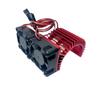 Aluminum Motor Heatsink with Dual Fans Compatible with 540 550 3650 3670 36mm Motors 5V to 7. 4V Cooling System Compatible with 1/8 1/10 Scale RC Car Upgrade Parts(Red) view 1