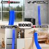 YHJZ Flexible Race Car Track 16Ft Starter Set with Suction Cups, Flexible Race Car Ramp Track with Diecast 1/64th Cars, Rolls Up Portable Racetrack for Ages 3 & Up (Blue view 4