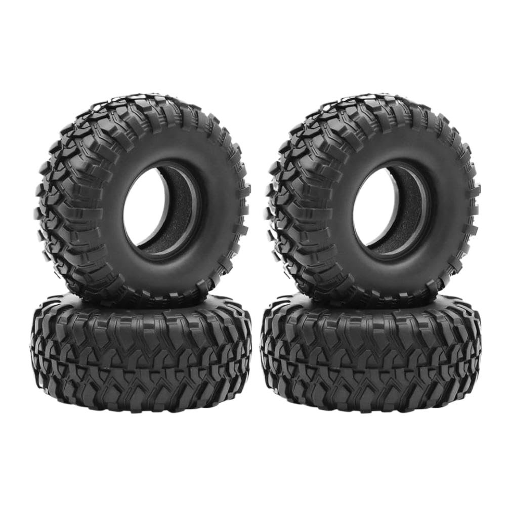 1. 9 Inch Rubber Tires 118x50mm Compatible with 1 10 Scale RC Crawler Car Wheels Compatible with Various Models AXI03006 YK4102(4pcs)