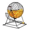 Lottery Drawing Machine,Metal Bingo Cage Wheel, Bingo Game Set Holds 200 Balls, Large Capacity and Easy Operation, for Entertainment Venues Large Groups, Parties(Black,Bring 100 Balls) view 1