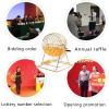 Lottery Drawing Machine,Metal Bingo Cage Wheel, Bingo Game Set Holds 200 Balls, Large Capacity and Easy Operation, for Entertainment Venues Large Groups, Parties(Gold,Bring 100 Balls) view 2