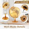 Goplus 12 Inch Illuminated World Globe, Antique Light up Rotating Globe Night Lamp with Wooden Stand, Geography Educational Desktop Decoration for Kids Adults Home Office School (Antique-Bronze) view 4