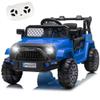 12V Kids Ride On Toy, Ride on Truck w/Parent Remote Control, Electric Toddler Ride on Car for Kids w/Reflective Stickers, Front Anti-Collision Bar Design, LED Headlights, Bluetooth, 3 Speeds (Blue) view 1