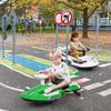 12V Electric Wiggle Car with Pedal for Kids, Rechargeable 2 in 1 Swing Car, Drifting Ride On Toys with Backrest, Anti-Rollover, Spray, Flashing Light, Music, for Ages 3 and Up (Green) view 4