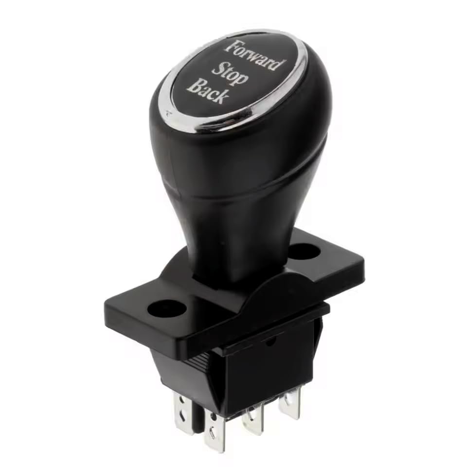 ELCOKITEX 3Pcs Handle Gear Switch 6V/12V Forward Stop Back Push Rod Shift Toggle Switch for Kids Electric Ride On Toys Replacement Accessory HGS-E53X25SH-FSB