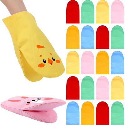 Soulchen 24 Pcs DIY Hand Puppets, Canvas Hand Puppet Making Kit DIY Arts and Crafts Sewing Projects for Fun Home Activities Classes Storytelling Party Favors (Mixed Colors)