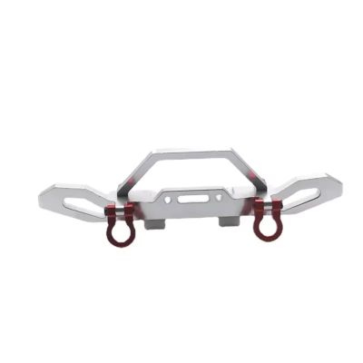 For HBX ZP1001 ZP1002 ZP1003 ZP1004 1/10 RC Crawler Car Upgrade Parts Accessories For Toys Metal Front Bumper Bumper Parts(Silver)
