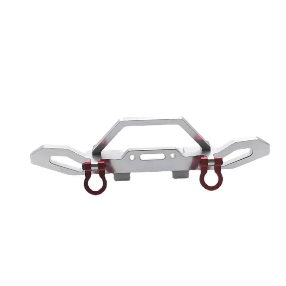 For HBX ZP1001 ZP1002 ZP1003 ZP1004 1/10 RC Crawler Car Upgrade Parts Accessories For Toys Metal Front Bumper Bumper Parts(Silver)