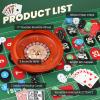 NEWTRY 11" Roulette Wheel Set with Rubber Tabletop Layout Mat 47.2 x 23.6 view 2