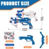 2 Sets Kids Foam Crossbow,Archery Set with 20 Foam Suction Cup Bullet,Game Gun for Kids Age 8-12+,Outdoor and Indoor Play Toys for Boys, Blue and White view 2