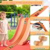 20Ft Flexible Race Track, Slot Car Race Track Set for Kids Ages 3+,Dual Racing Game 2 High-Speed Cars 1/64 Scale, w/8 Suction Cups,4 Alloy Cars Ideal Easter Birthday Gift for Boys & Girls (Orange) view 3