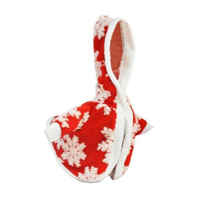 Christmas Porch Goose Outfit, Goose Clothes for Lawn Goose Statue, Holiday Decoration Costume Polyester Cotton Goose Clothing (Snowflake)