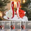 Christmas Porch Goose Outfit, Goose Clothes for Lawn Goose Statue, Holiday Decoration Costume Polyester Cotton Goose Clothing (Snowflake) view 3