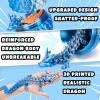 3D Printed Dragon Egg, Easter Mystery Crystal Dragon Egg Fidget Toys Surprise, Articulated Crystal Dragon Eggs with Dragon Inside, Easter Basket Stuffers Filled Easter Eggs Toy for Kids (Gray-Blue) view 3