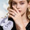 Taojiangyaoyao Jewelry SetStud Earrings Set6 Personalized Sets, 2 Earring Buckles, 2 Earring Studs, 1 Diamond Ring, 1 Storage Box (Silver) view 3