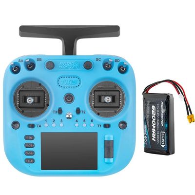 RadioMaster TX15 V5.0 ELRS 16CH 2.4G Hall Gimbals ExpressLRS 3.5 inch IPS Screen Support OPENTX and EDGETX Remote Control Transmitter for RC Drone Mode 2 (TX15 Blue 6200)