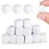 50 Pcs Blank White Dice, 14 mm Acrylic Dice with Smoothed Surface, Rounded Corners Write 6 Sided Art Custom Dices for Classroom Board Games, DIY Stickers, Math Counting, Making Fun Building Blocks view 1