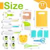 17PCS Toddler Knife Set- Kids Knifes for Real Cooking,Montessori Toy Safe Kitchen Knife Set for Toddler, Cutting Board,Gift for 3-12 Year Old Girl Boy view 2