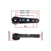 2PCS TGCWENG CNC Aluminum 25T Servo Horn Long Steering Servo Arms Compatible Futaba Savox Xcore HL HSP HD Power Rc Servos Suitable for RC Airplanes RC Plane Car (Black) view 4