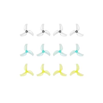 2Pairs 1611 3Blade CW CCW Propellers 1.5mm Shaft For 1102 0802SE Brushless Motor Pavo Femto Drone Plastic Props(6pairs Mixed color)