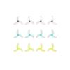 2Pairs 1611 3Blade CW CCW Propellers 1.5mm Shaft For 1102 0802SE Brushless Motor Pavo Femto Drone Plastic Props(6pairs Mixed color) view 1